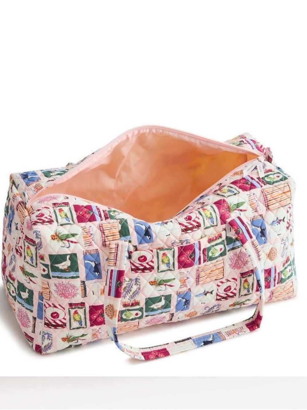 Vera Bradley Quilted Multi-Color Patchwork Duffle Bag - Picture 2 of 3